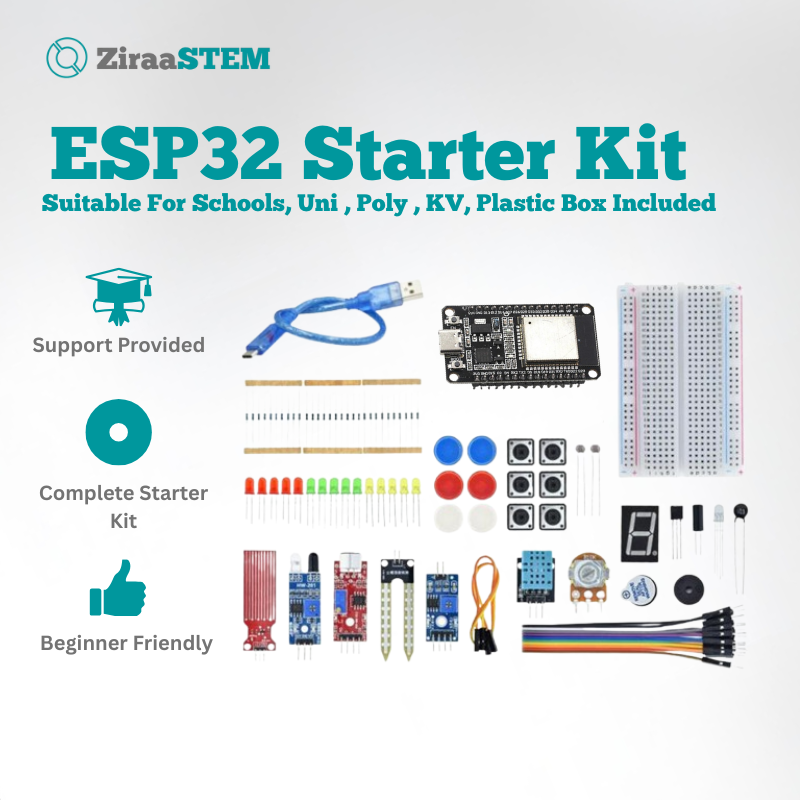 Starter Kit For ESP32 (Many Sensors) ESP32 Starter Kit for RBT/School/KV/Final Year Project FYP