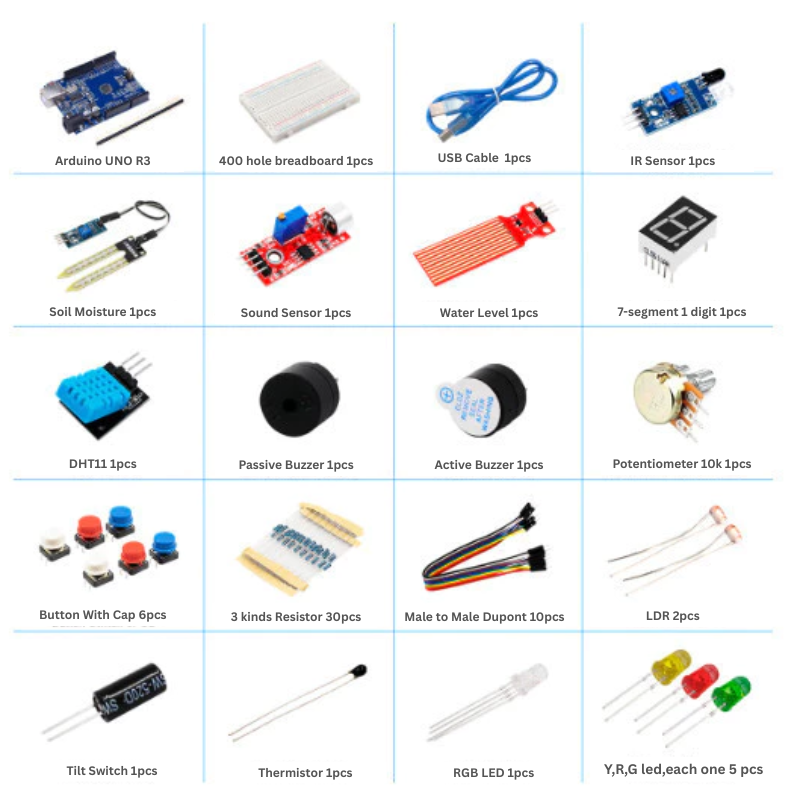 Starter Kit For Arduino UNO R3 SMD For Arduino Diy Kit School / KV / Final Year Project FYP