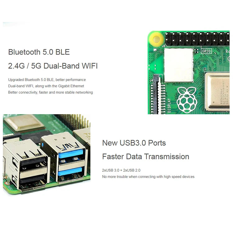 Raspberry Pi 4 Kit / Set (Complete Set)  4GB RAM + Case + Fan + Heat Sinks + Power Adapter +32GB SD