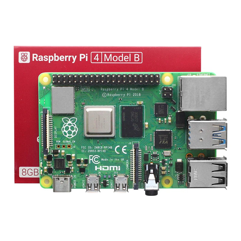 Raspberry Pi 4 Kit / Set (Complete Set)  4GB RAM + Case + Fan + Heat Sinks + Power Adapter +32GB SD