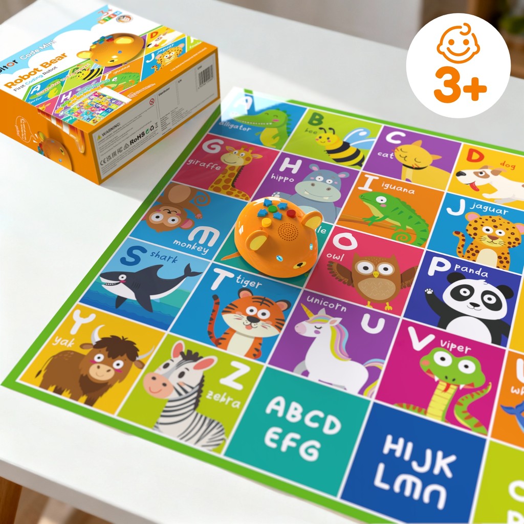 Apitor Bear Robot STEM Toy | Creative Building & Coding Robot Kit for Kids (6+ Years)