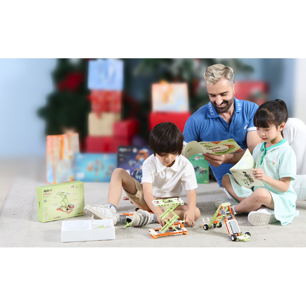 Apitor Robot E Advanced STEM Kit | Smart Building Robot for Logic & Coding Skills