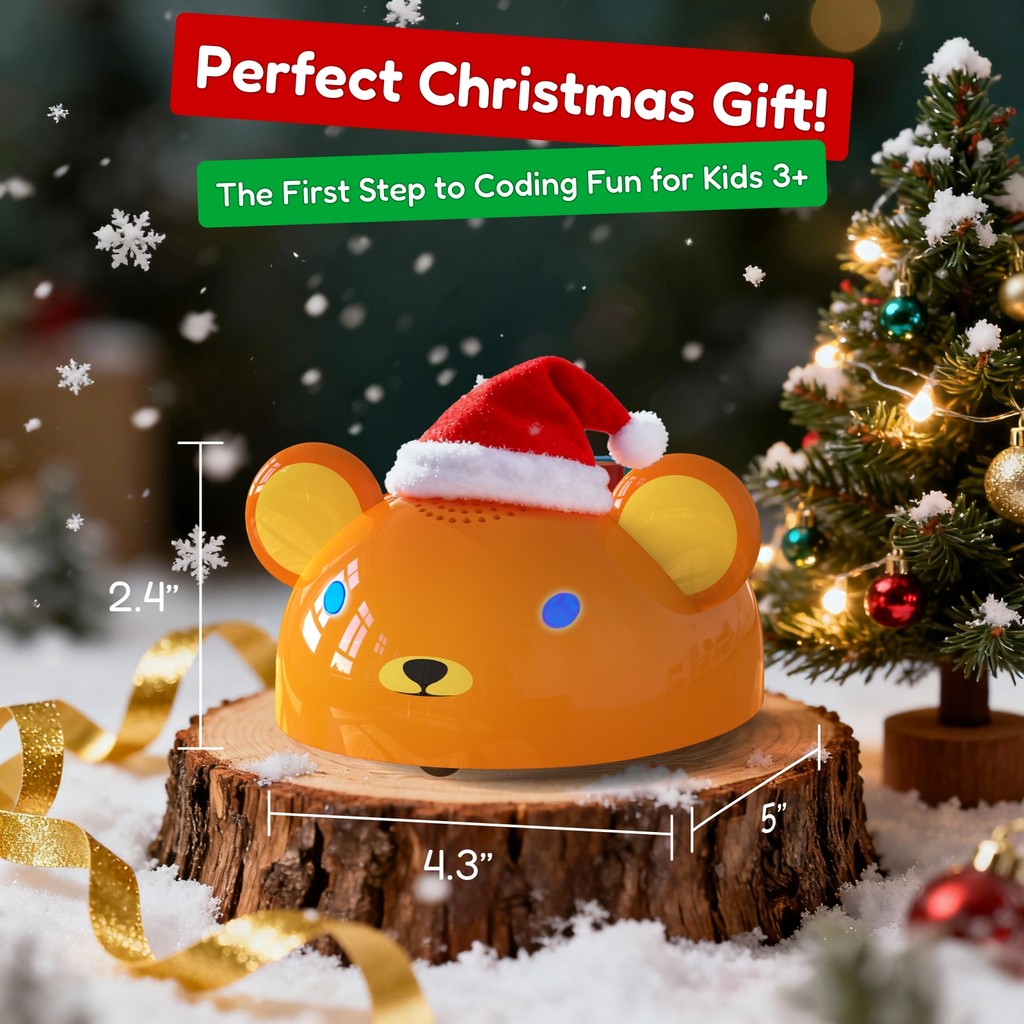 Apitor Bear Robot STEM Toy | Creative Building & Coding Robot Kit for Kids (6+ Years)