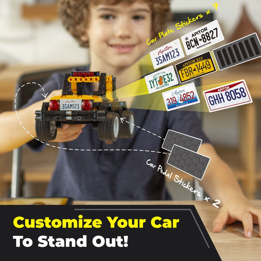 Apitor Robot R STEM Learning Kit | Creative Construction & Coding Robot Toy