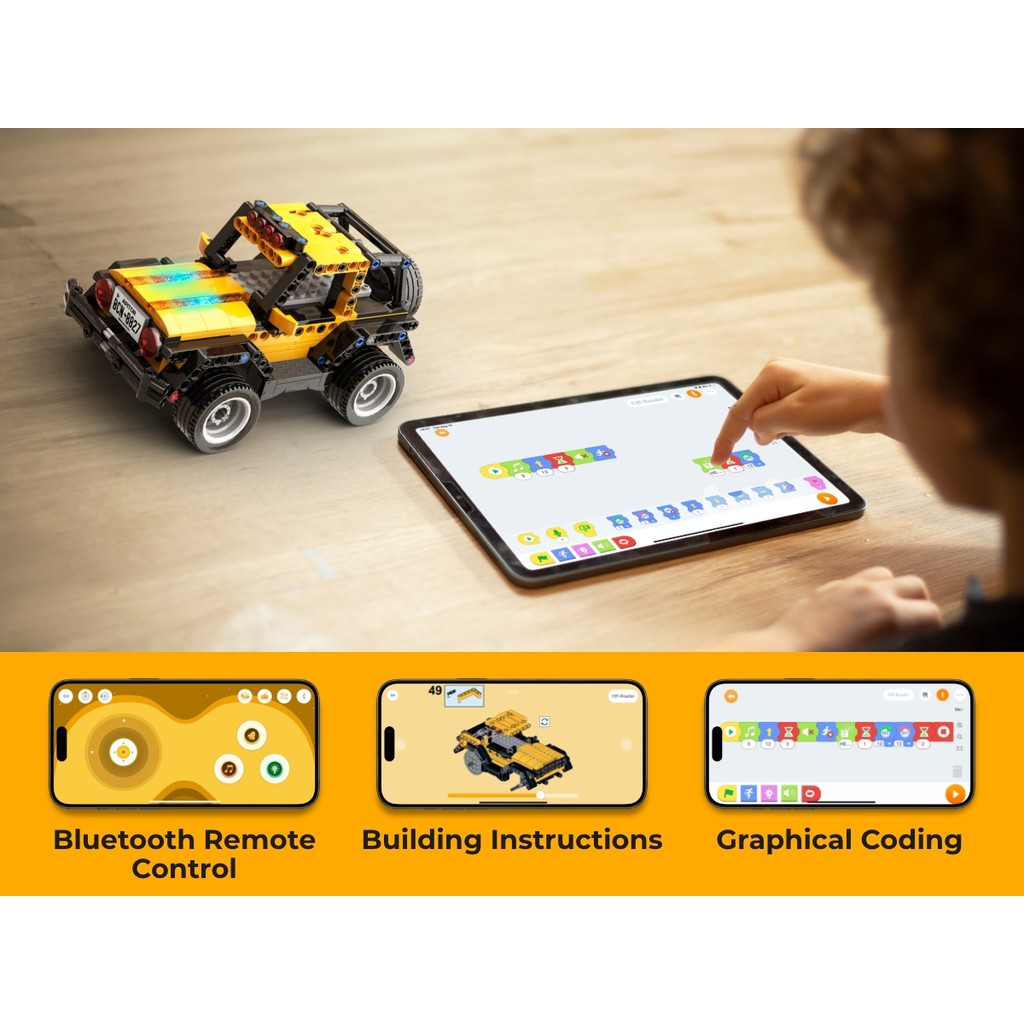 Apitor Robot R STEM Learning Kit | Creative Construction & Coding Robot Toy