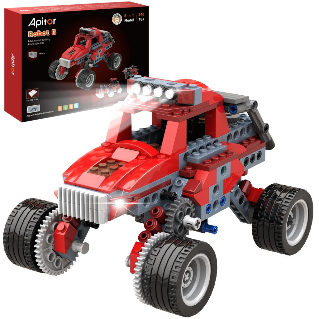 Apitor Robot B STEM Building Kit | Entry-Level Educational Robot for Kids & Beginners