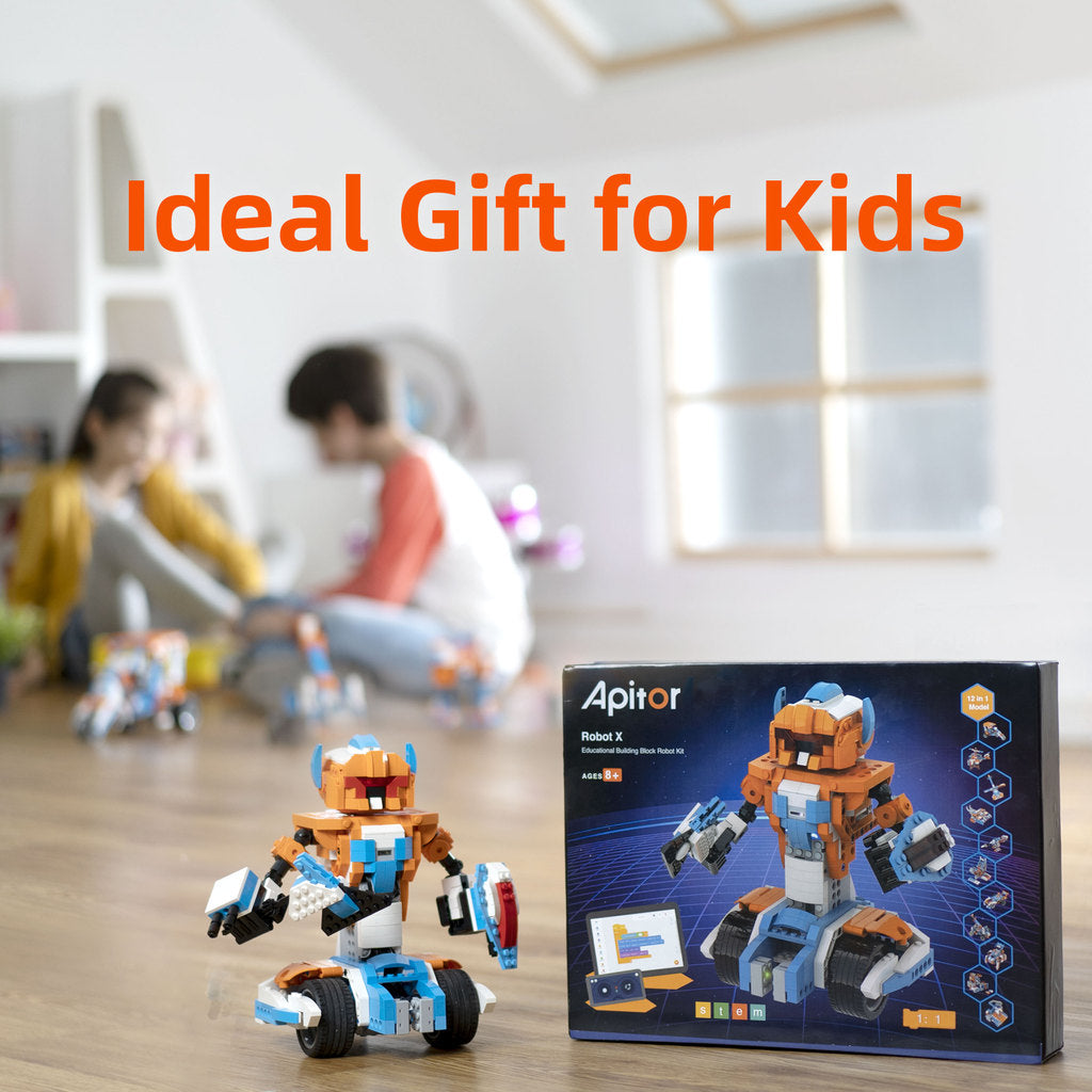 Apitor Robot X Ultimate STEM Robot Kit | Smart DIY Coding Robot for Kids (Top Model)