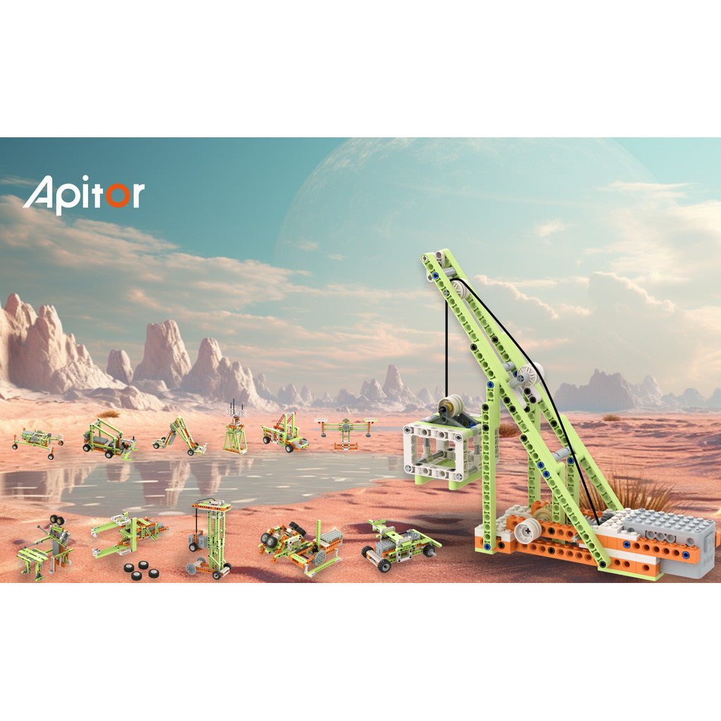 Apitor Robot E Advanced STEM Kit | Smart Building Robot for Logic & Coding Skills