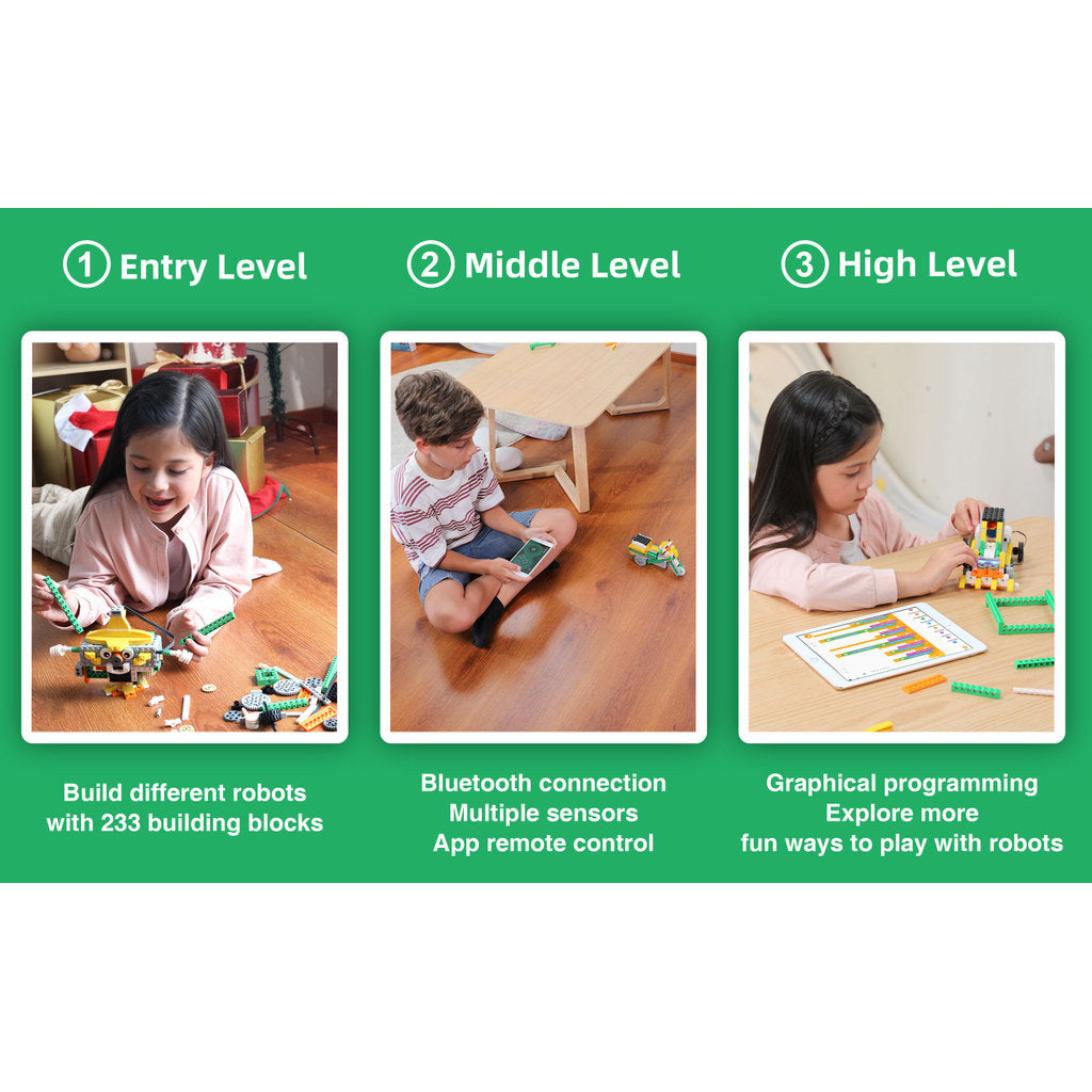 Apitor Robot Q Smart STEM Building Set | Logical Thinking & Coding Toy for Children