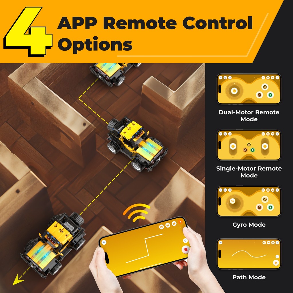 Apitor Robot R STEM Learning Kit | Creative Construction & Coding Robot Toy