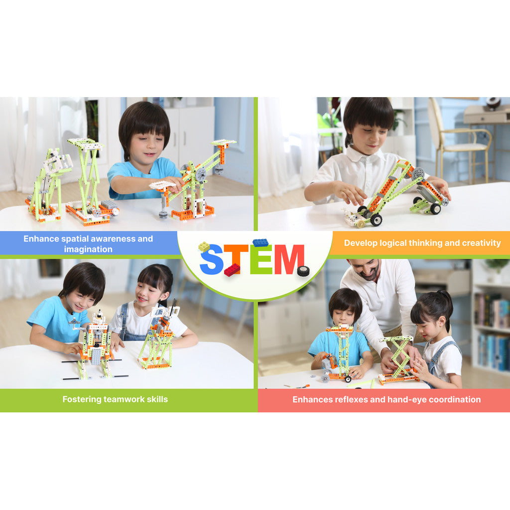 Apitor Robot E Advanced STEM Kit | Smart Building Robot for Logic & Coding Skills