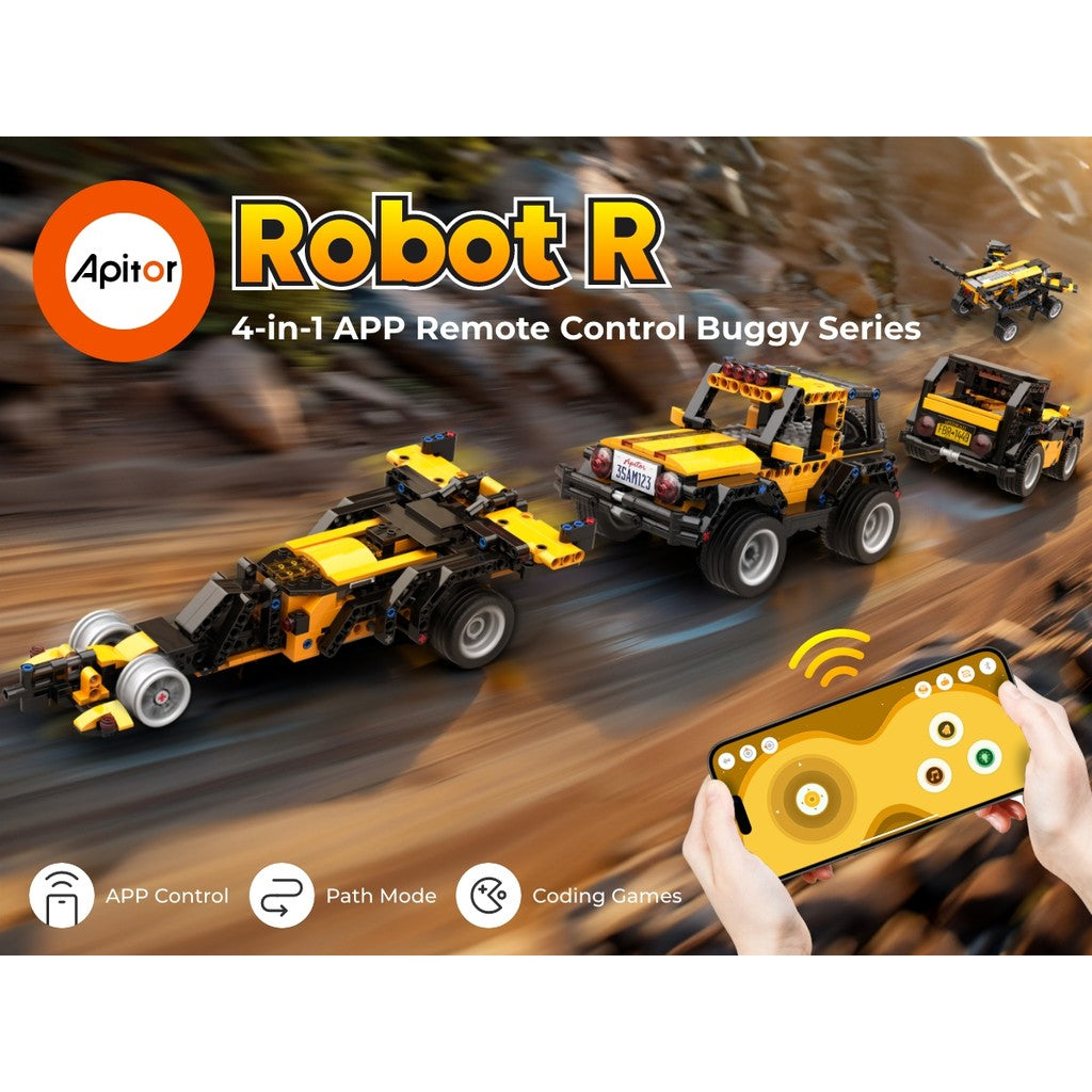 Apitor Robot R STEM Learning Kit | Creative Construction & Coding Robot Toy