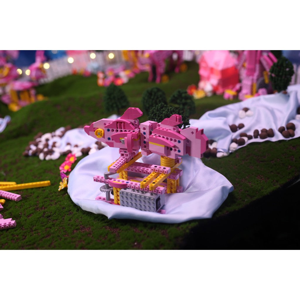 Apitor Robot G Cute Pink STEM Toy | DIY Smart Robot for Hands-On Learning