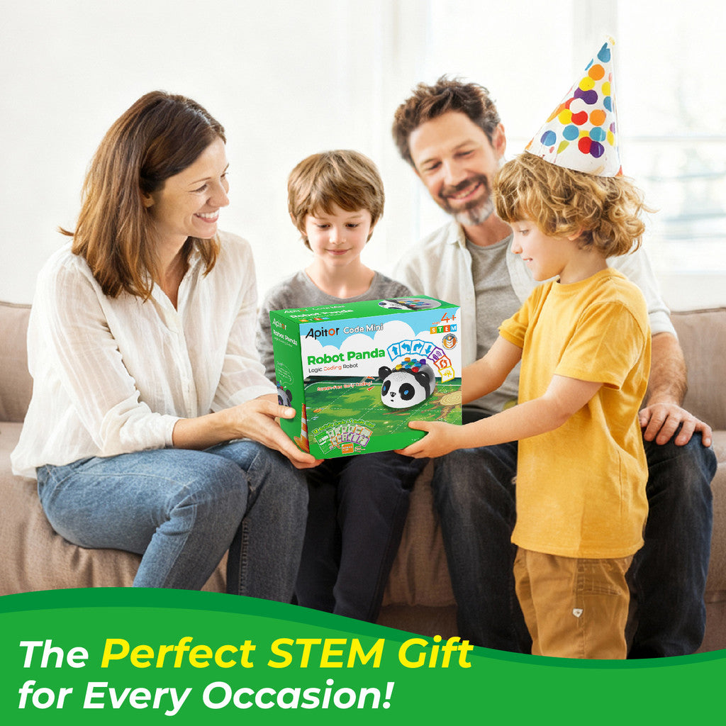 APITOR Panda STEM – Button-Controlled Coding Robot (NO APP)