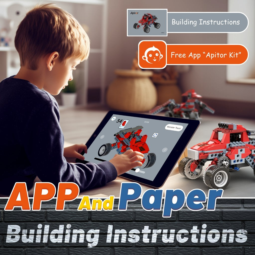 Apitor Robot B STEM Building Kit | Entry-Level Educational Robot for Kids & Beginners