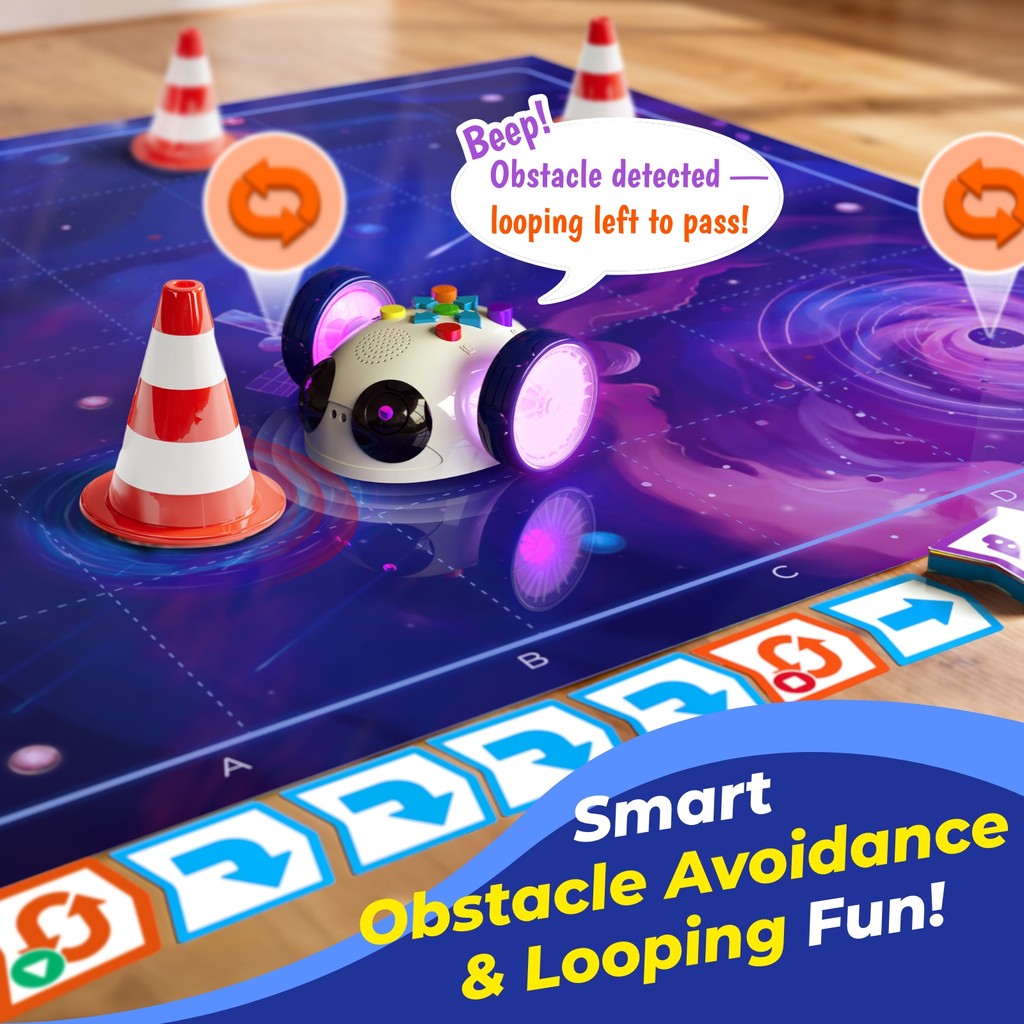 Apitor Robot Wheels Set | STEM Building Toy Upgrade | Motorized Wheels for DIY Robots (Kids 6+)