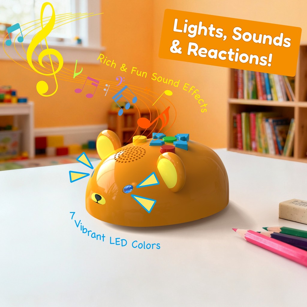 Apitor Bear Robot STEM Toy | Creative Building & Coding Robot Kit for Kids (6+ Years)