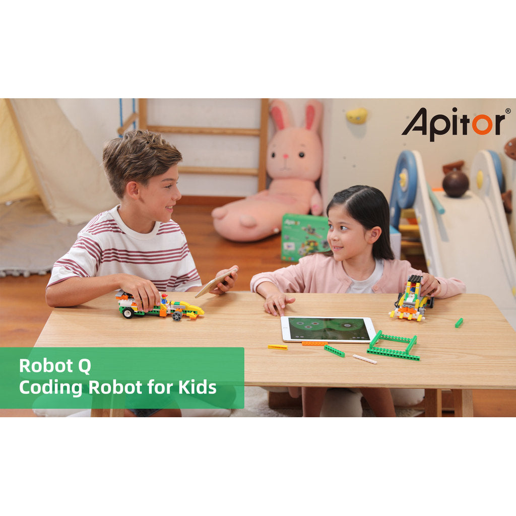 Apitor Robot Q Smart STEM Building Set | Logical Thinking & Coding Toy for Children